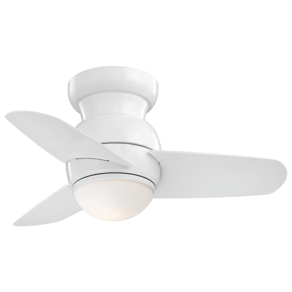 Minka Aire Spacesaver 26 In Integrated Led Indoor White Ceiling