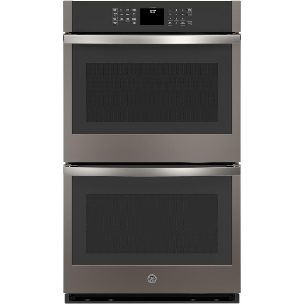 GE 30 in. Smart Double Electric Wall Oven SelfCleaning in Slate