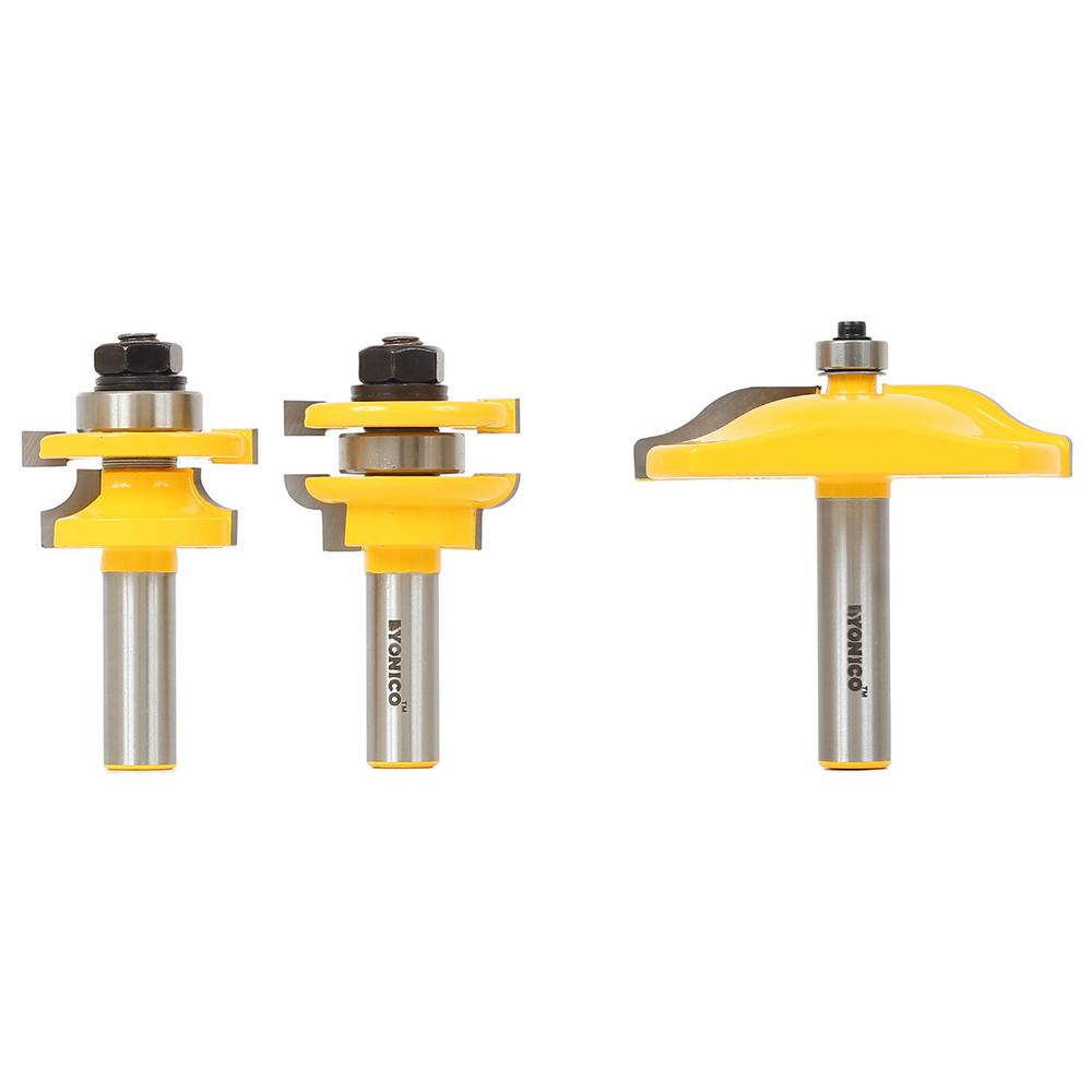 3pc//set 1//2/" Shank Raised Panel Cabinet Door Router Bit Woodwork Cutter Tool Hot