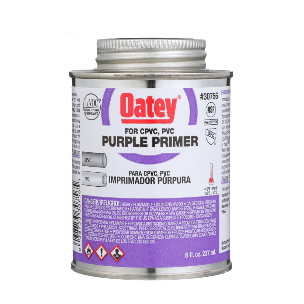 Oatey 8 oz. PVC and CPVC Purple Primer3075633 The Home Depot