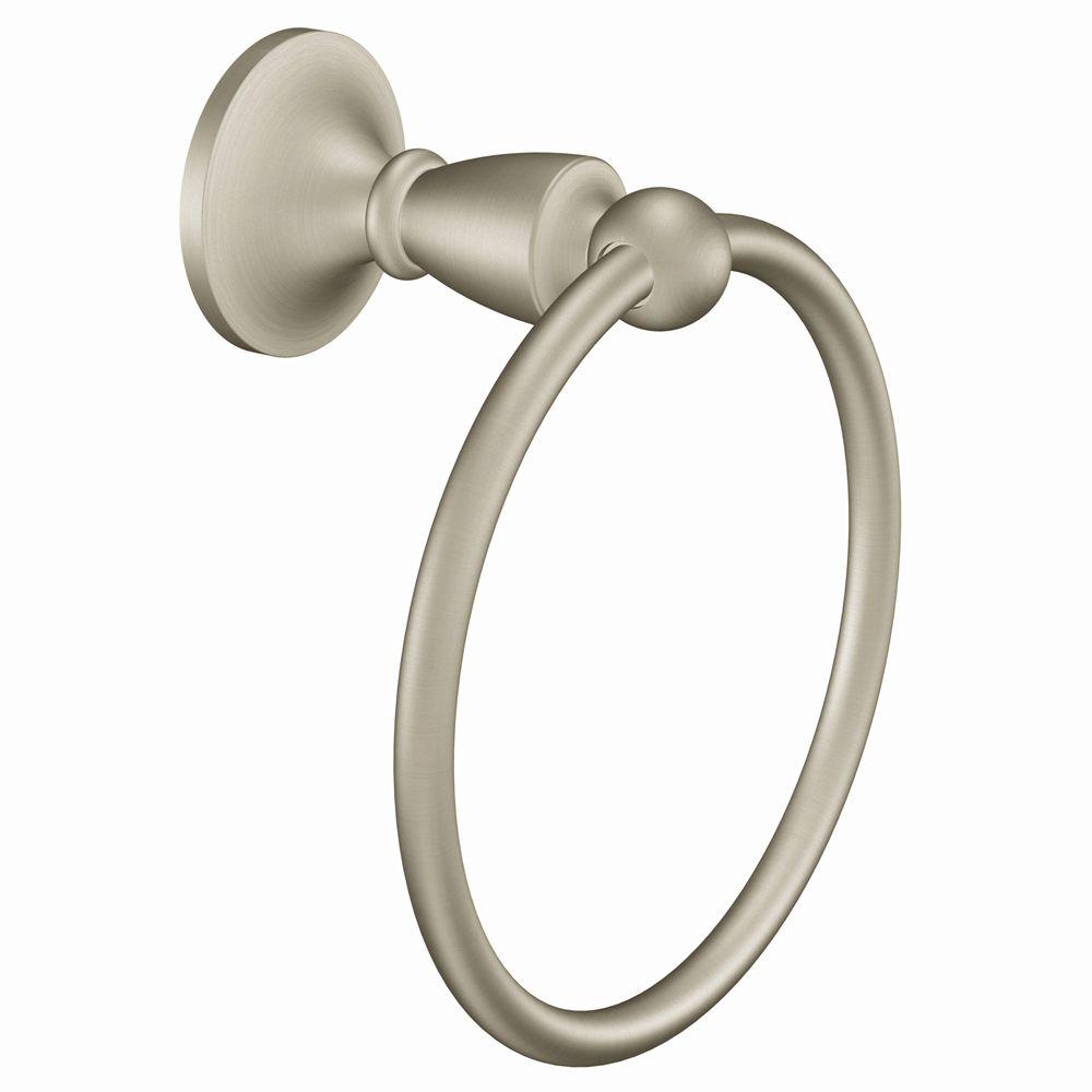 MOEN Wembley Towel Ring in Spot Resist Brushed NickelDN8286BN The
