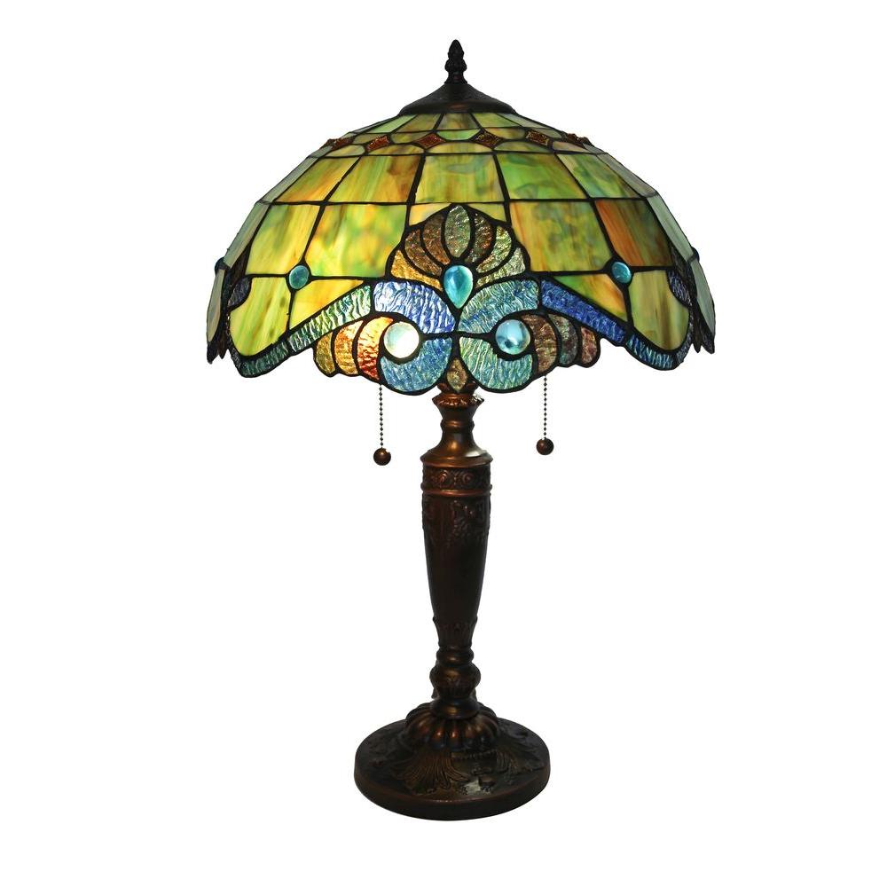 Serena D Italia Tiffany Pearl 25 In Bronze Vintage Table Lamp Serena D Italia Tiffany Pearl 25 In