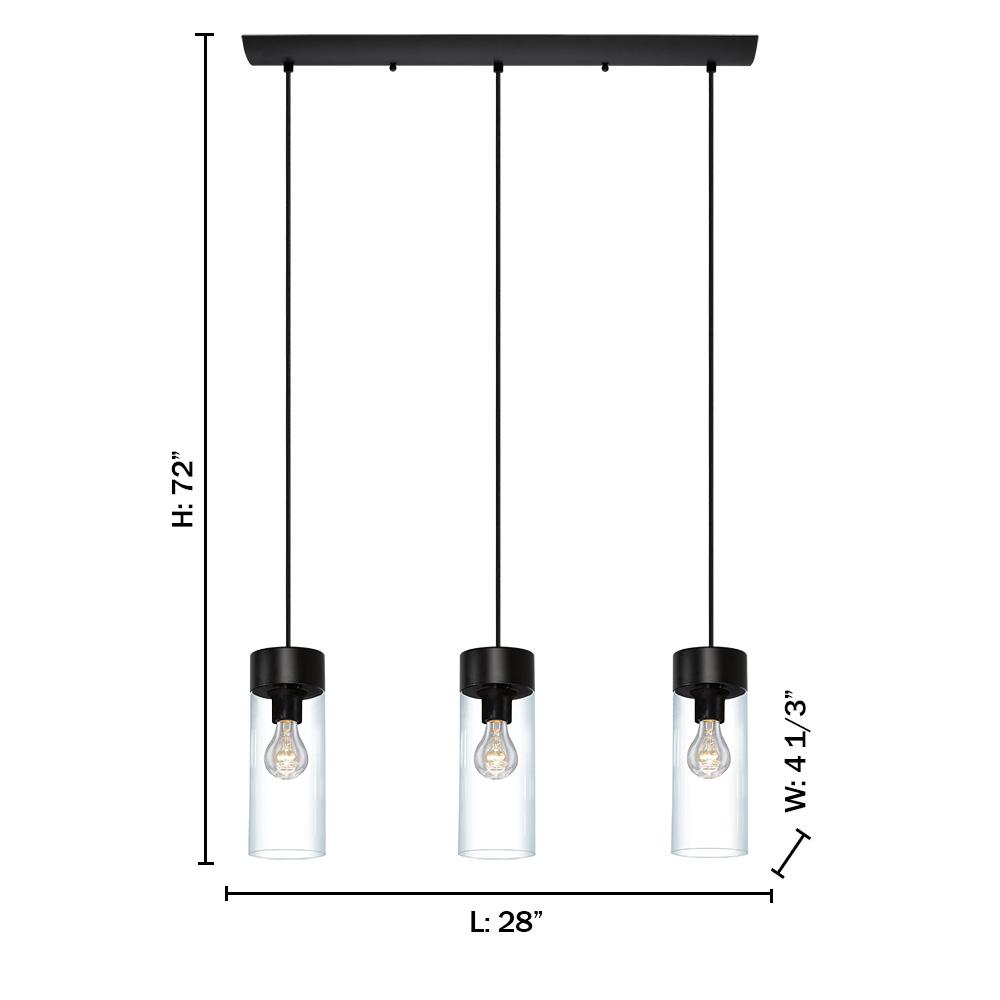 Eglo Montey 3 Light Black Pendant 202128a The Home Depot Eglo Montey 3 Light Black Pendant