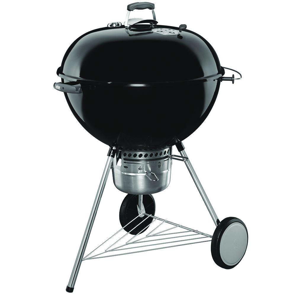 Weber 26 in. Original Kettle Premium Charcoal Grill in Black with Built