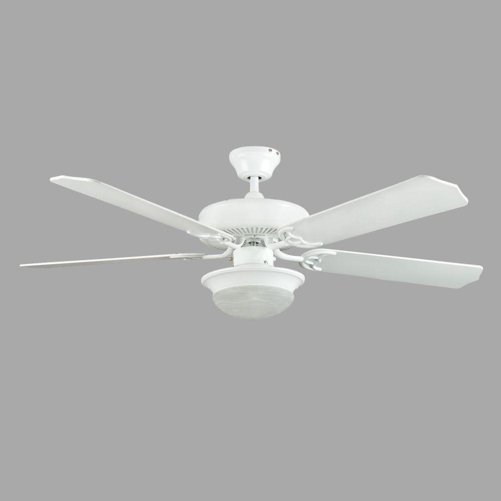 Radionic Hi Tech Ranch 52 in. White Ceiling Fan with Light ...