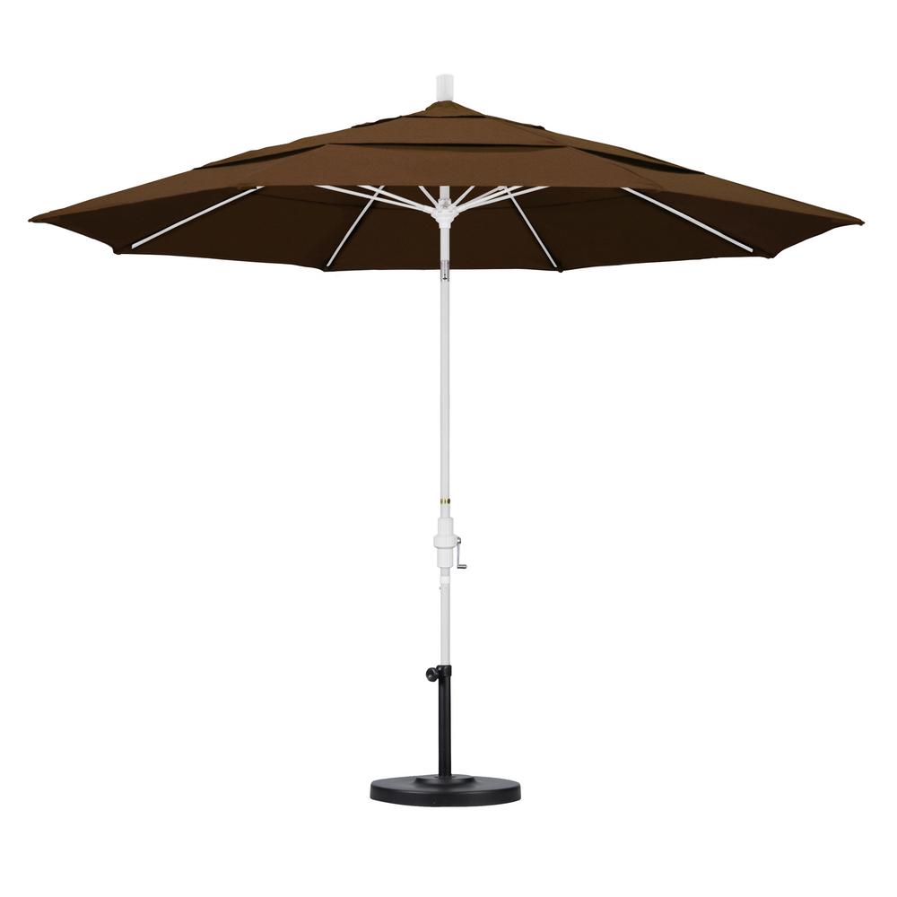 California Umbrella 11 ft. Fiberglass Collar Tilt Double Vented Patio