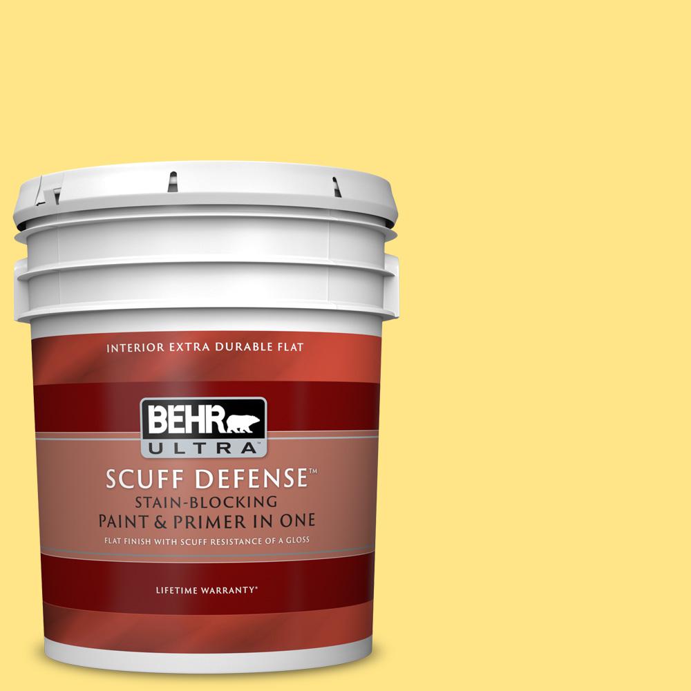 BEHR ULTRA 5 gal. P3005 Upbeat Extra Durable Flat Interior Paint and