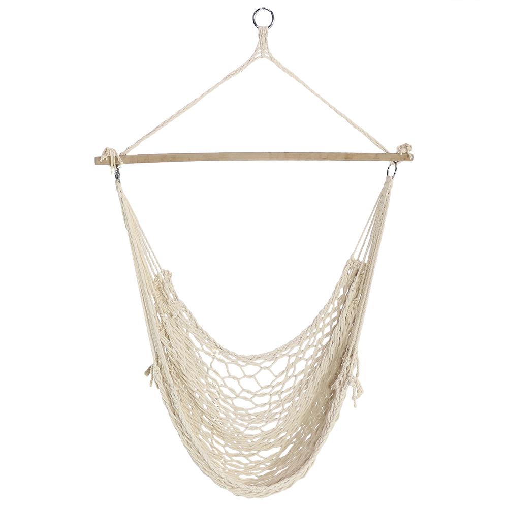 Sunnydaze Decor Cotton Rope 48 In Portable Hanging Hammock Chair Swing