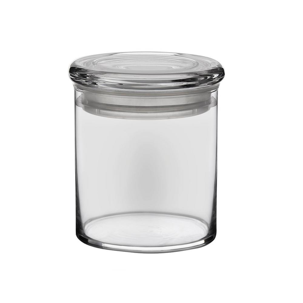 Libbey 6Piece Glass Cylinder Jar Set with Lid71852 The Home Depot