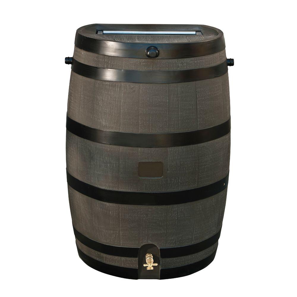 rain barrel depot barrels spigot gallon gal woodgrain brass wooden water rts accents system diverter whiskey wood kit texture rainwater