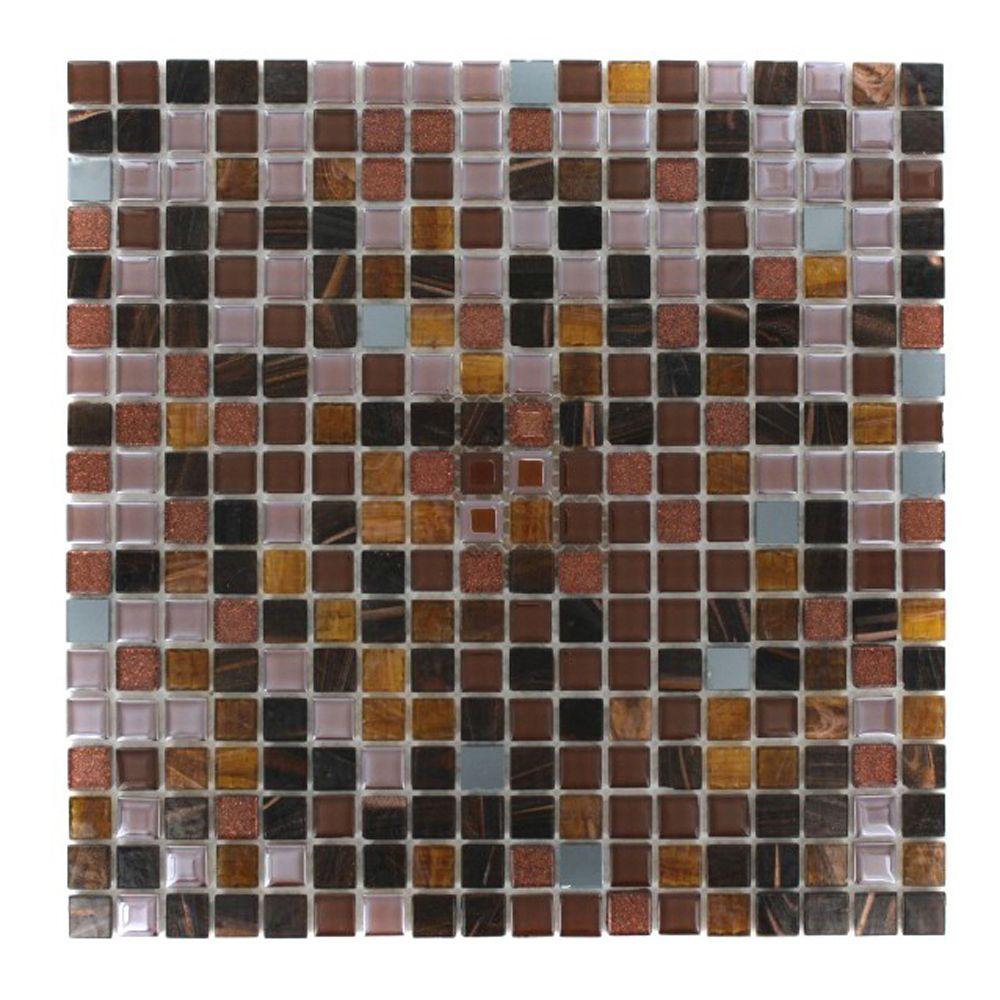12x12 Indoor Splashback Tile Gl The Home Depot Capriccio Campobo 12 In X 8 Mm Gl Floor And Wall