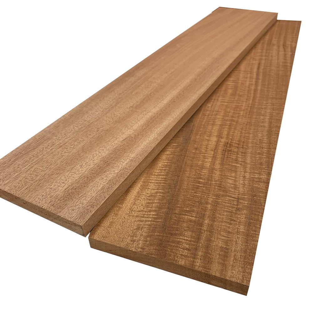 Swaner Hardwood 1 In X 8 In X Random Lengths S4s African Mahogany Board