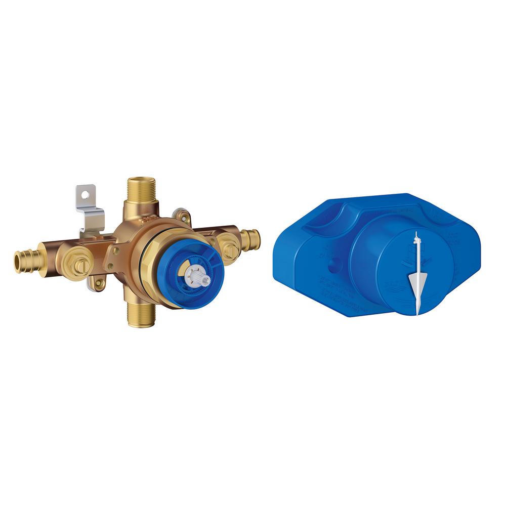 Grohe Grohsafe Universal Pressure Balance Rough In Valve In Copper 35066001 The Home Depot