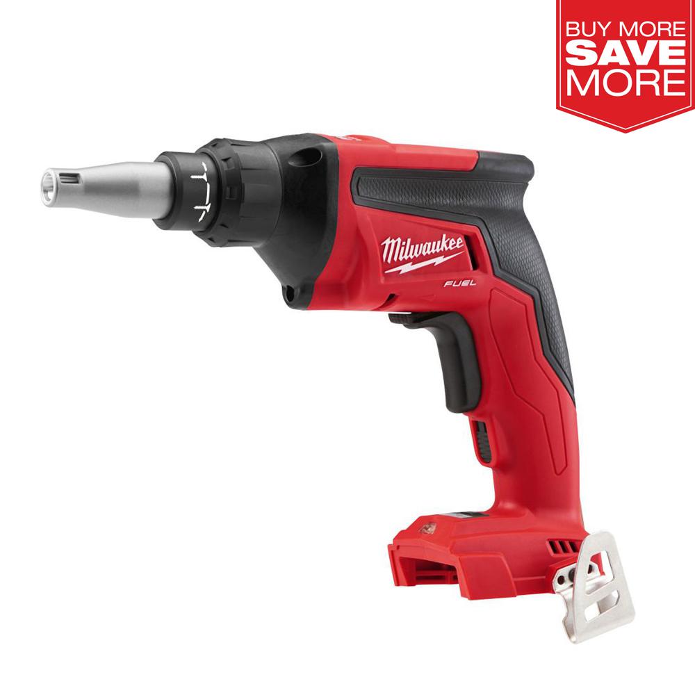 Milwaukee M18 FUEL 18Volt LithiumIon Brushless Cordless Drywall Screw Gun (ToolOnly)286620