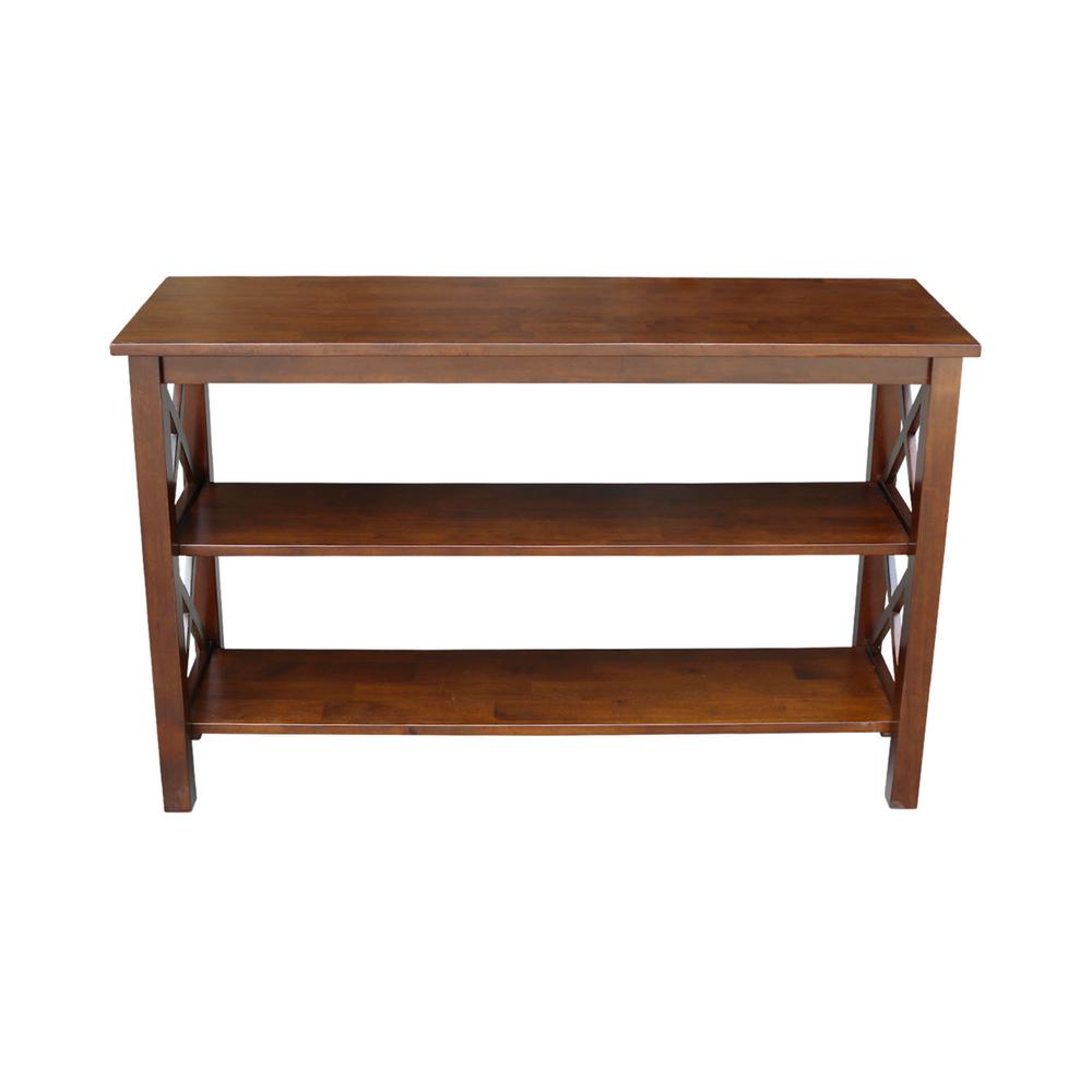 International Concepts Hampton 48 in. Espresso Standard Rectangle Wood ...