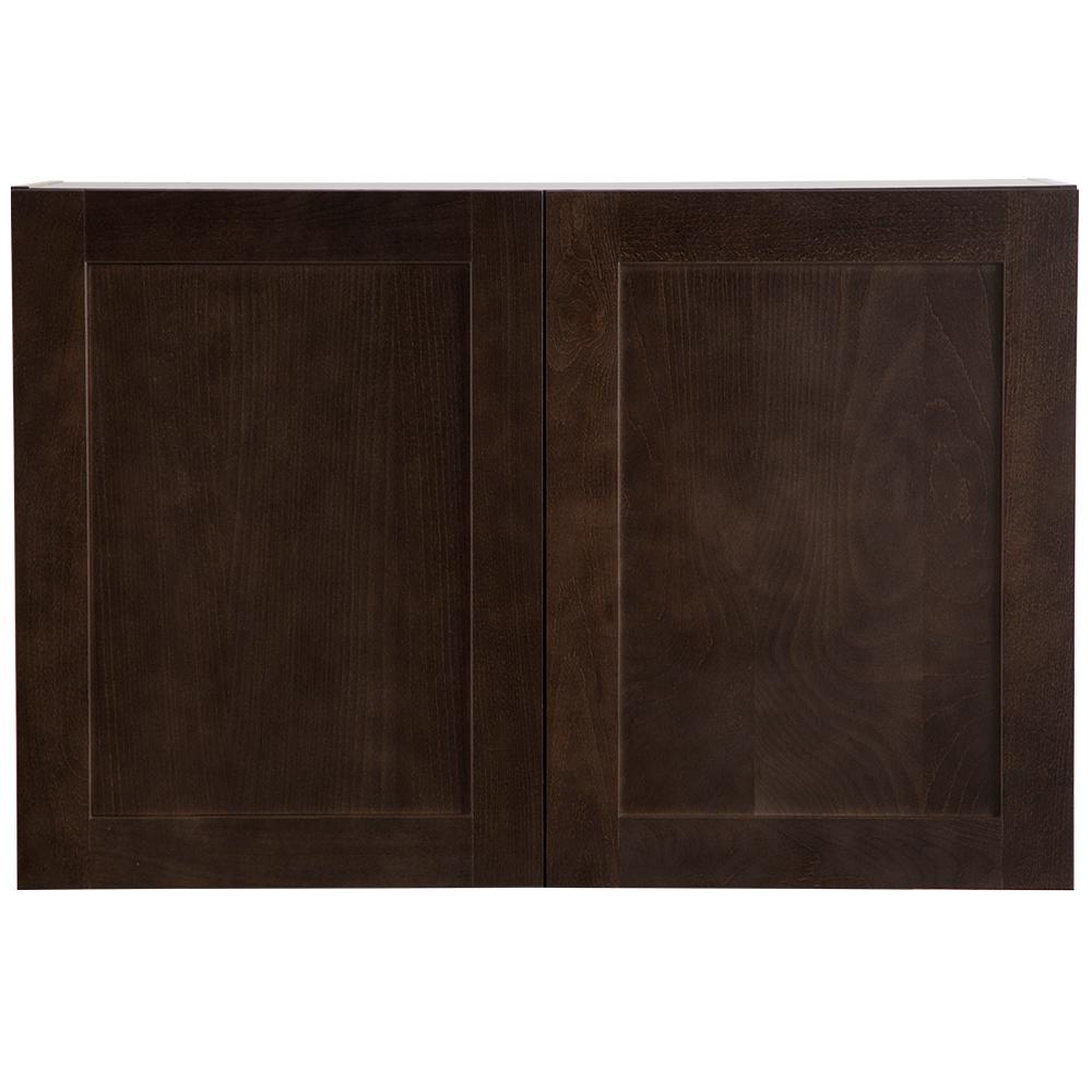 Hampton Bay Cambridge Embled 36x24x12 6 In Wall Cabinet Dusk Cambridge Embled 36x24x12 6 In Wall Cabinet Dusk