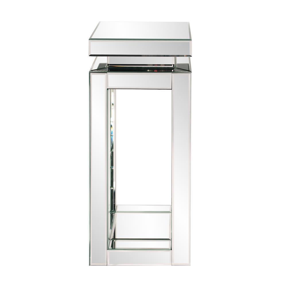 The Howard Elliott Collection Small Mirrored Pedestal Table