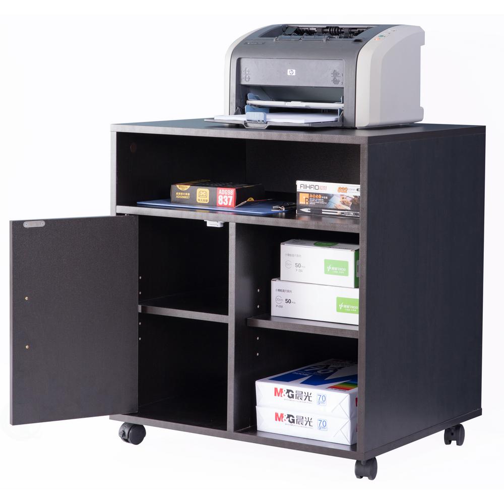 Basicwise Storage Printer Black Kitchen Storage Stand With Casters