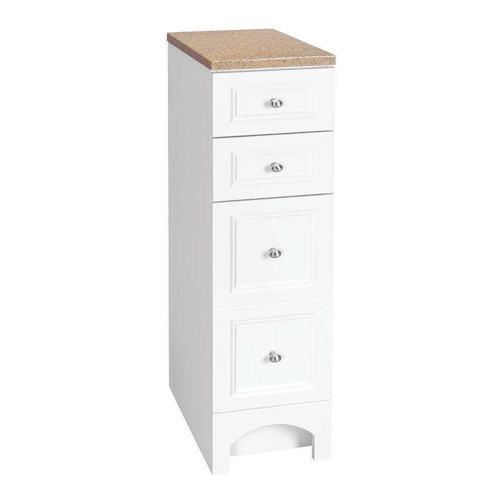 Glacier Bay Modular 12 1 2 In W Bathroom Vanity Storage Cabinet