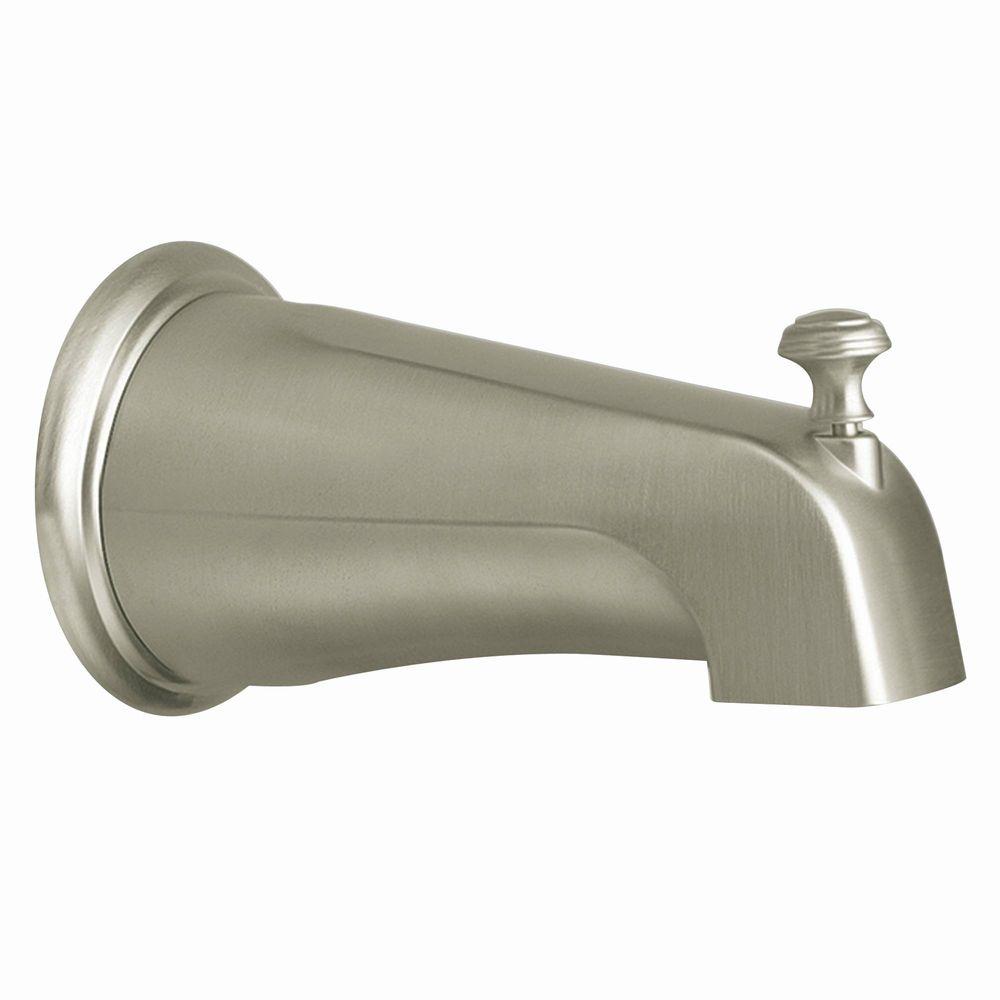 Slip On Tub Spout With Diverter Brushed Nickel