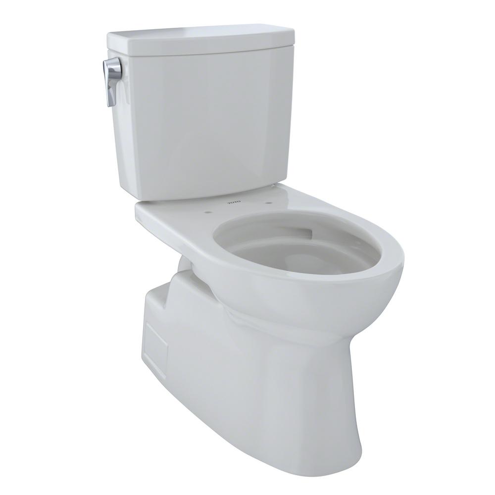 TOTO Vespin II 2-Piece 1.0 GPF Single Flush Elongated Toilet with ...