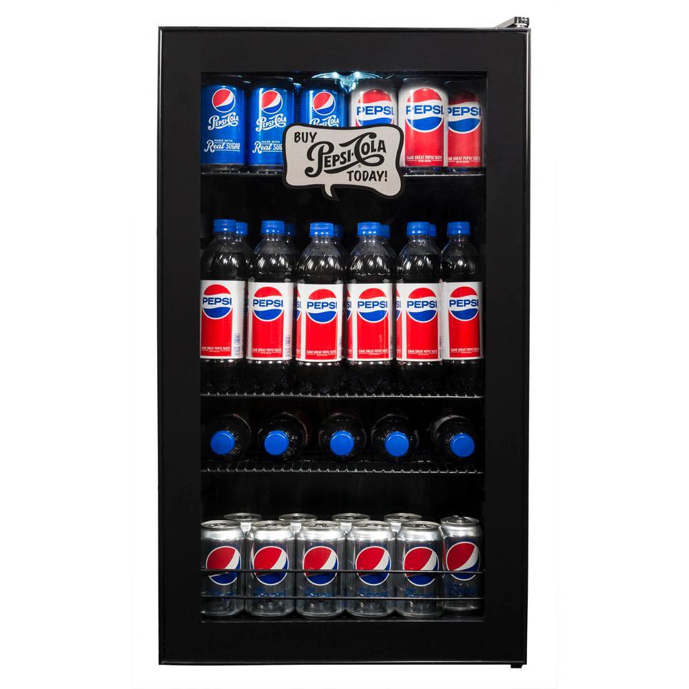 NewAir Vintage 126 Can Beverage Cooler, Black