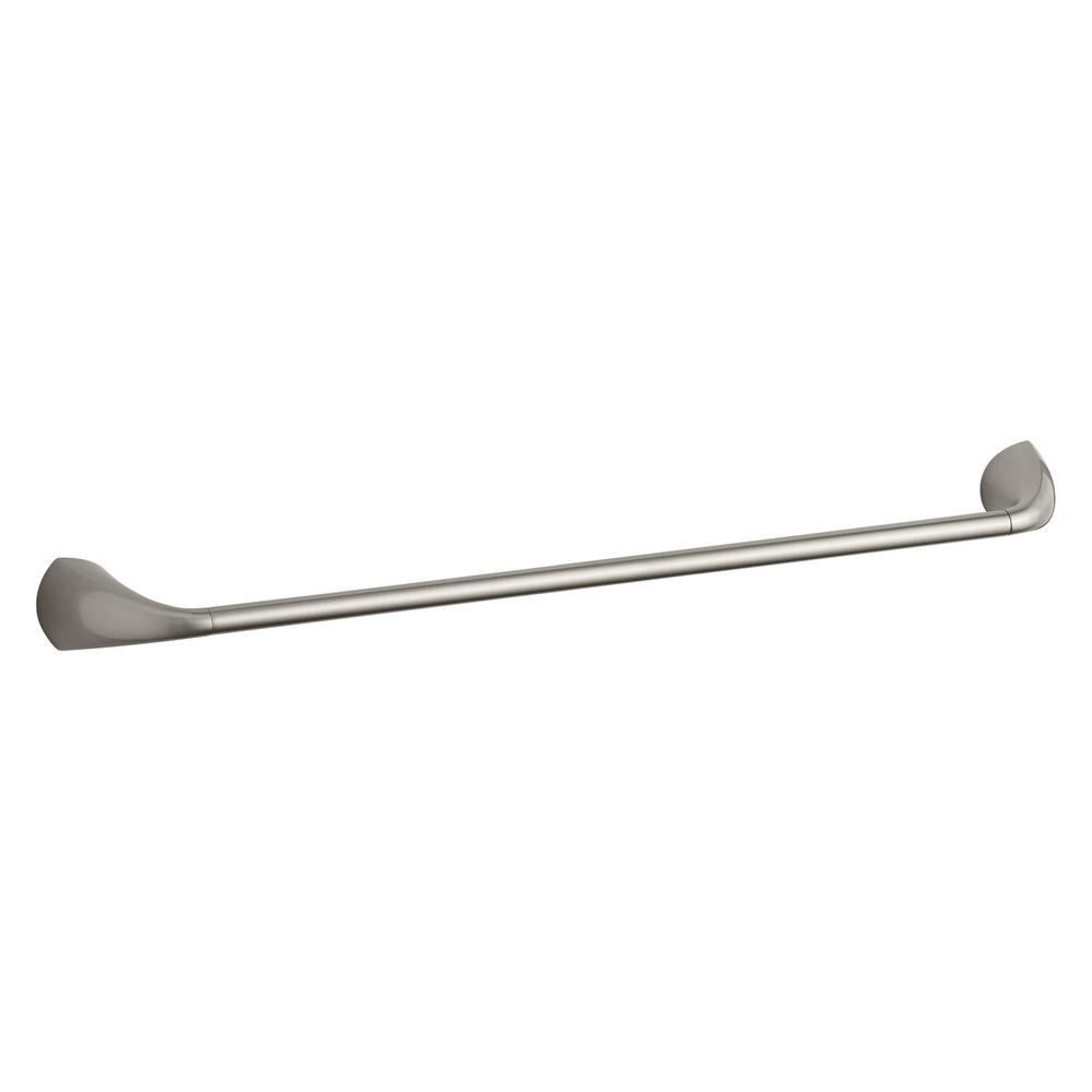 Kohler Mistos 18 In Towel Bar Vibrant Brushed Nickel K R37050 Towel Bar In Vibrant Brushed Nickel K R37050 Bn The Home Depot