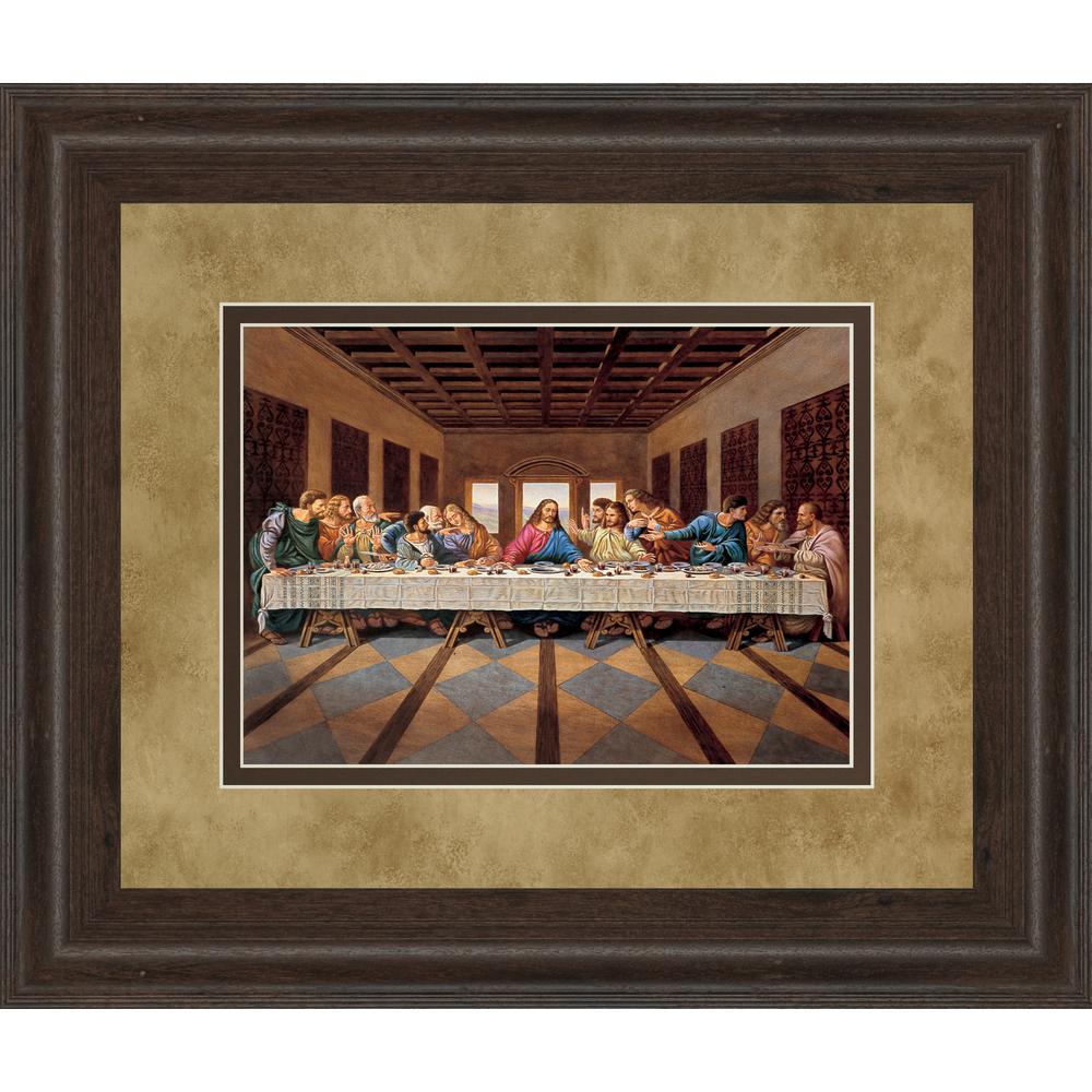 Cly Art 34 In X 40 Last Supper By Framed Printed Wall Cly Art 34 In X 40 Last Supper By Framed Printed