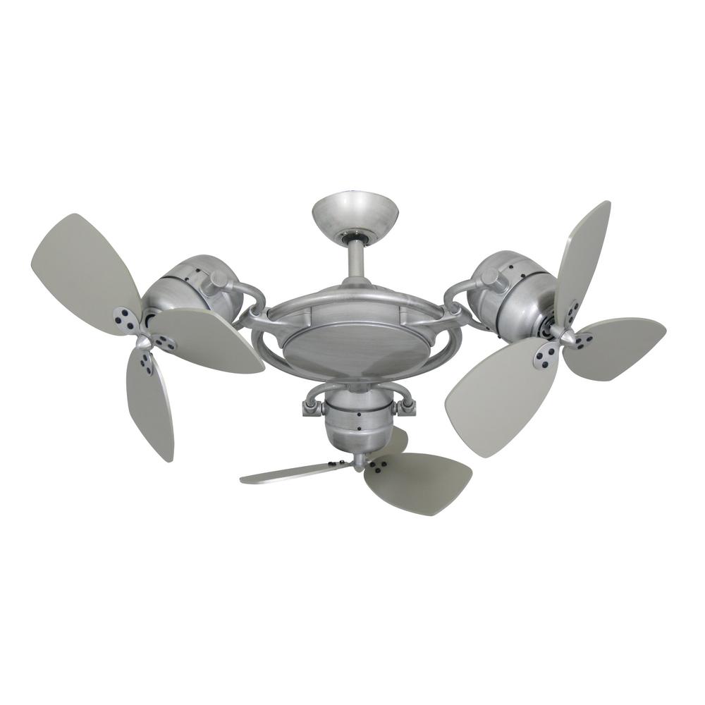 Troposair Mustang 18 In Oscillating Rubbed Bronze Indoor Outdoor