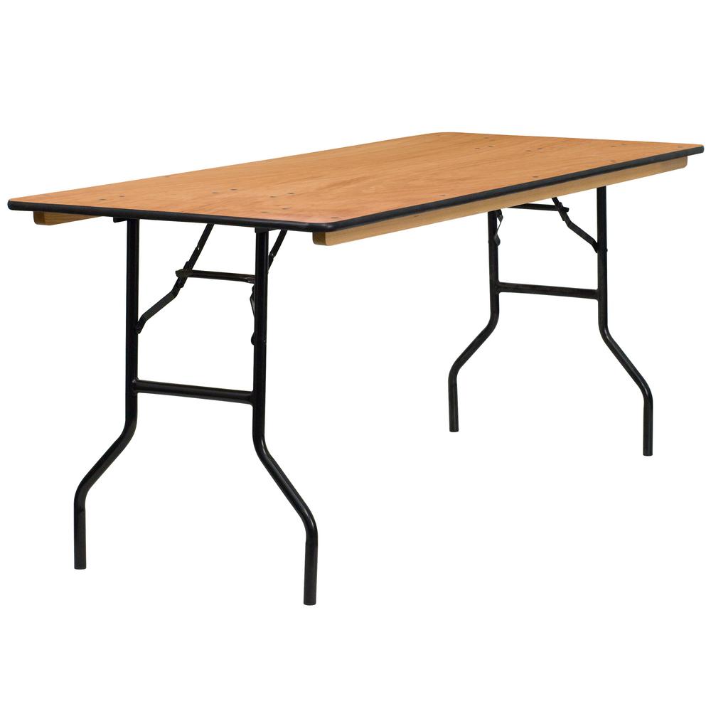 dark wood folding table