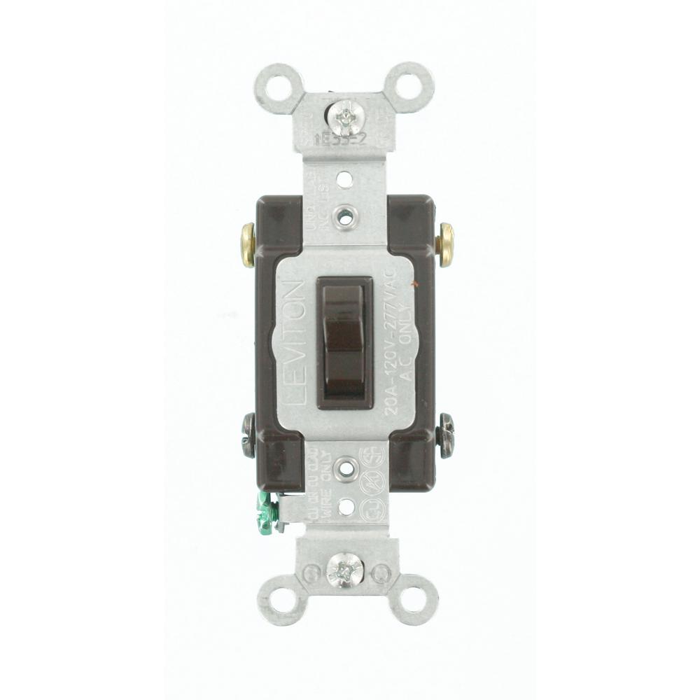 Leviton 4 Way Switch Brown