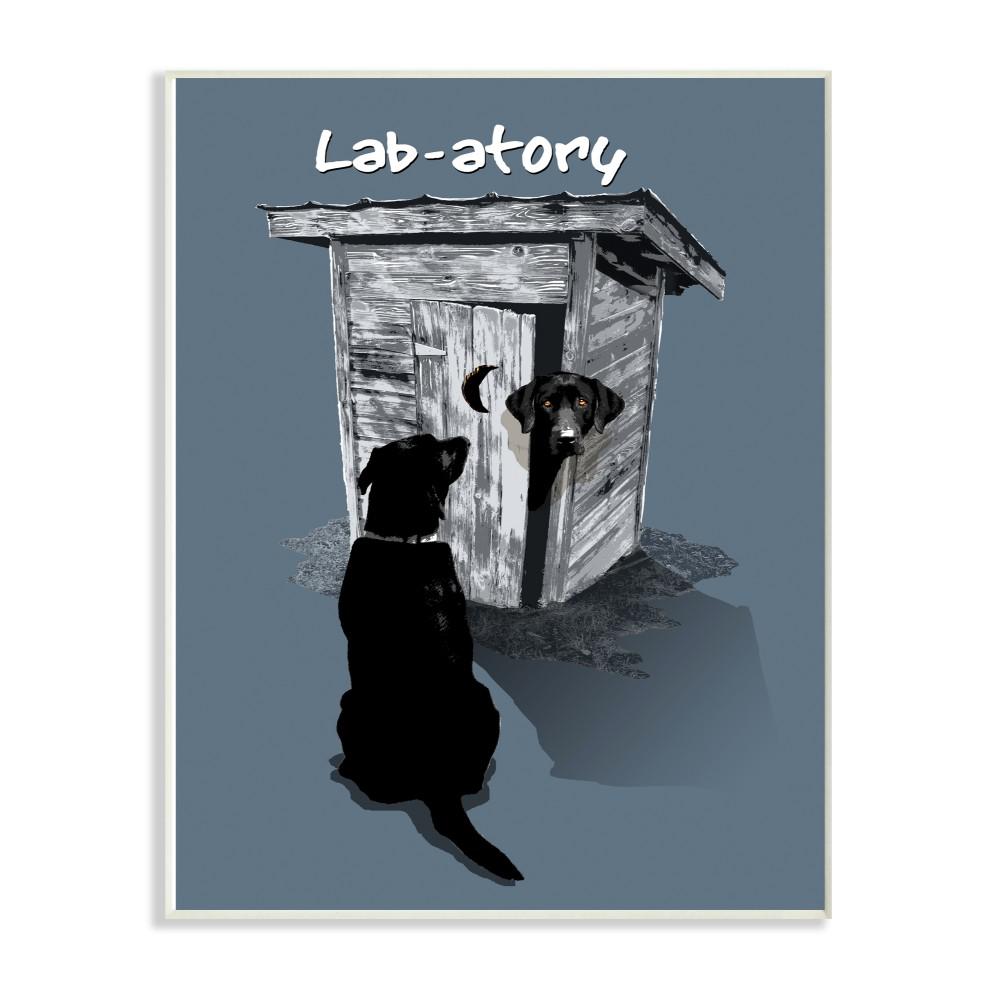 The Stupell Home Decor Collection 12 In X 18 In Lab Funny Dog