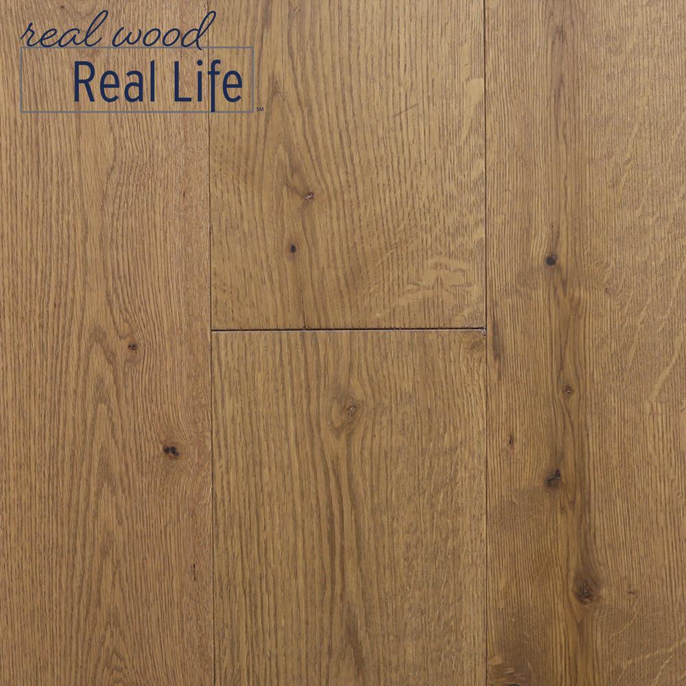 Blue Ridge Hardwood Flooring Castlebury Weathered Cottage Eurosawn Oak 1 2 In T X 7 In W X Random Length Eng Hardwood Flooring 31 Sq Ft Case 22101 The Home Depot