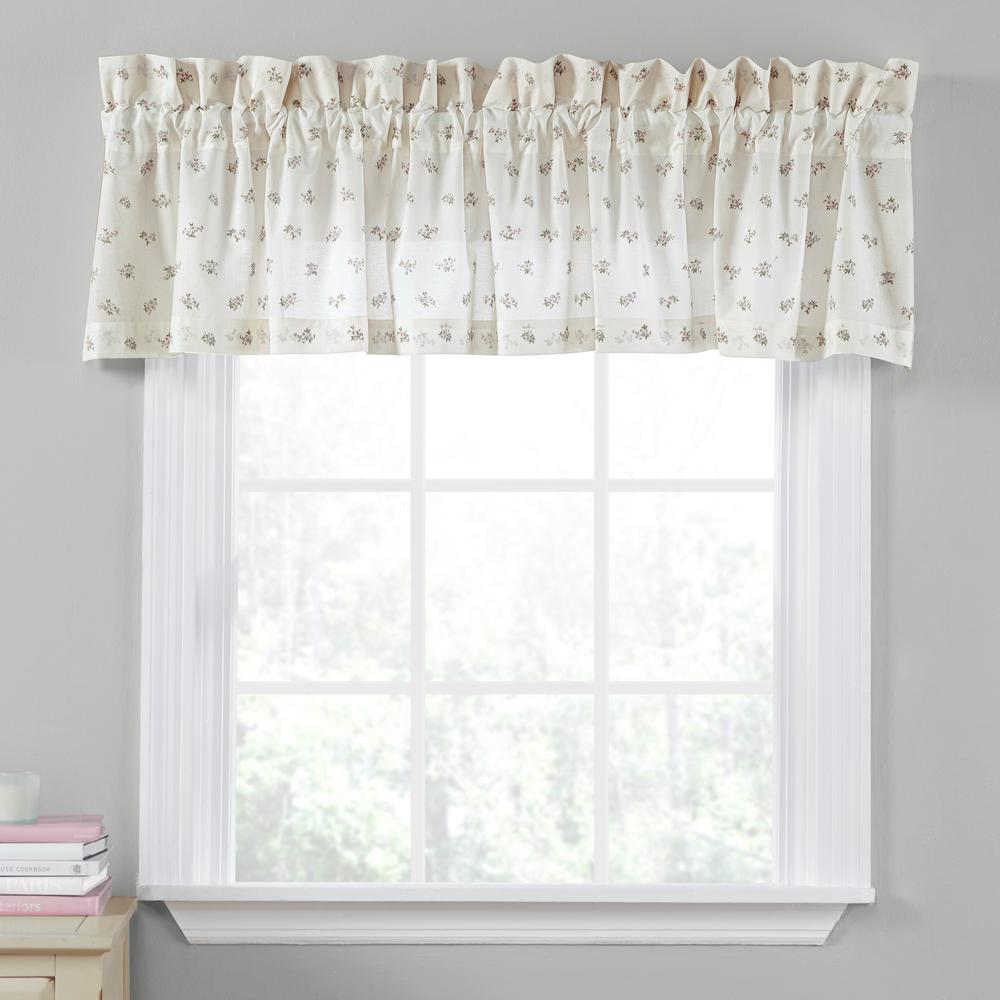 Laura Ashley Harper 15 In L Cotton Pole Top Valance In Green