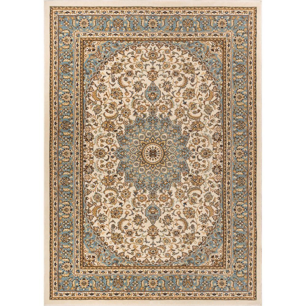 Well Woven Timeless Aviva Ivory 8 ft. x 11 ft. Traditional Area Rug
