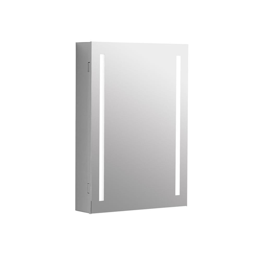 Aurora Decor 20 in. x 28 in. Recessed or Surface Mount Medicine LED Lighting Bathroom