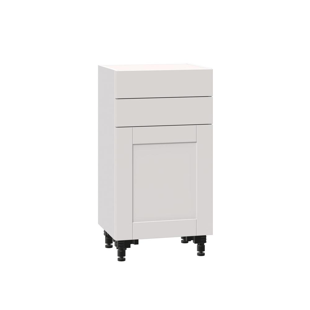 J Collection Shaker Assembled 18x34 5x14 In Shallow Base Cabinet