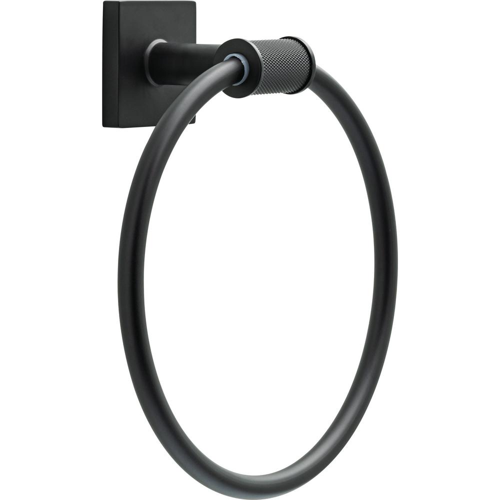 Delta Averland Towel Ring in Matte Black