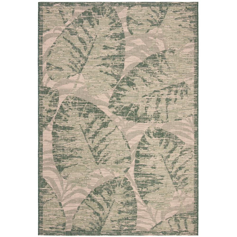 Safavieh Courtyard Green/Beige 5 ft. x 8 ft. Indoor/Outdoor Area Rug