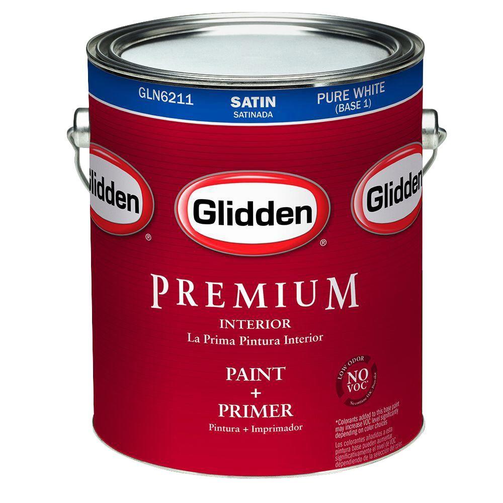 iGliddeni Premium 1 gal Pure White Satin Interior iPainti 