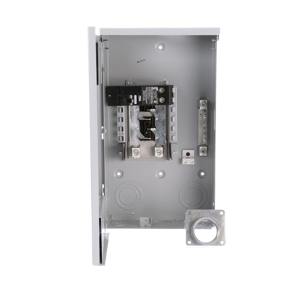 Murray 200 Amp 4-Space 8-Circuit Main Breaker Outdoor Trailer Panel-LW204TL - The Home Depot | Murray 200 Amp Wiring Diagram | | The Home Depot