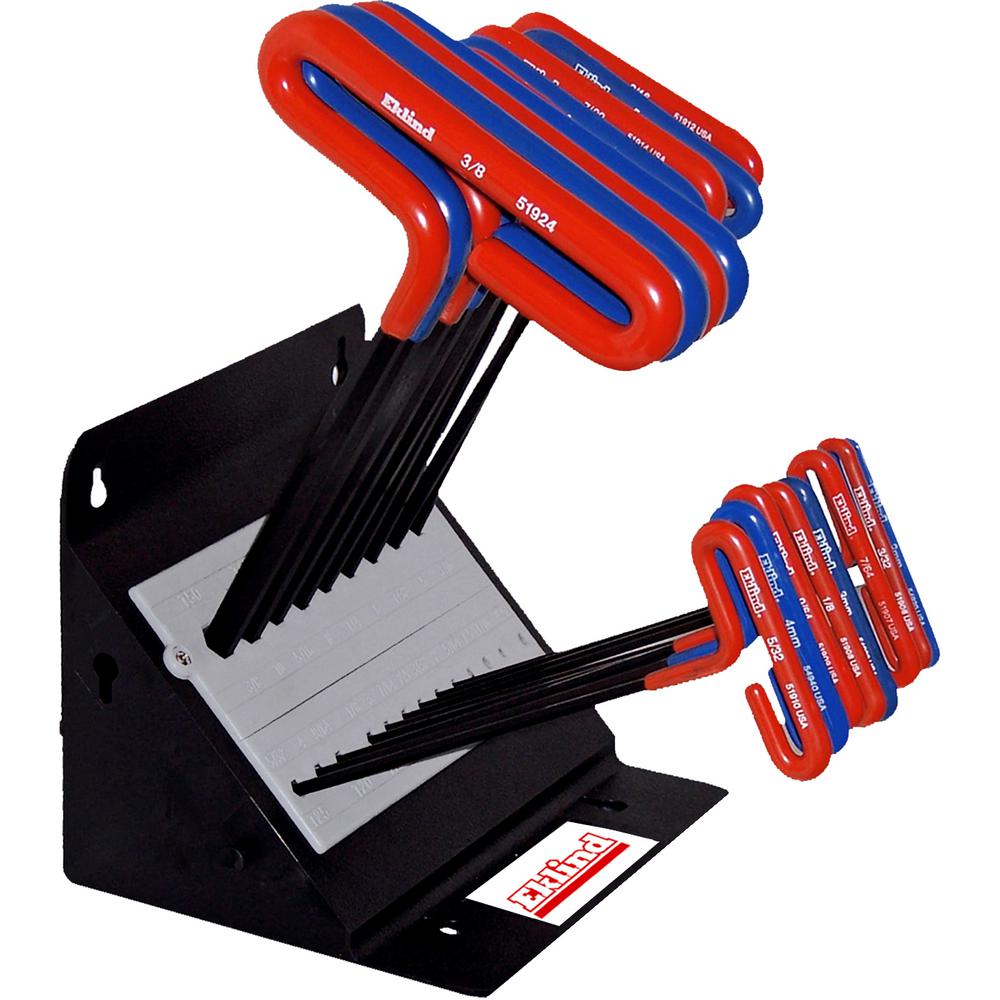 Eklind Cushion Grip Hex Allen Wrench THandle Key Combo 9 in. Inch/MM