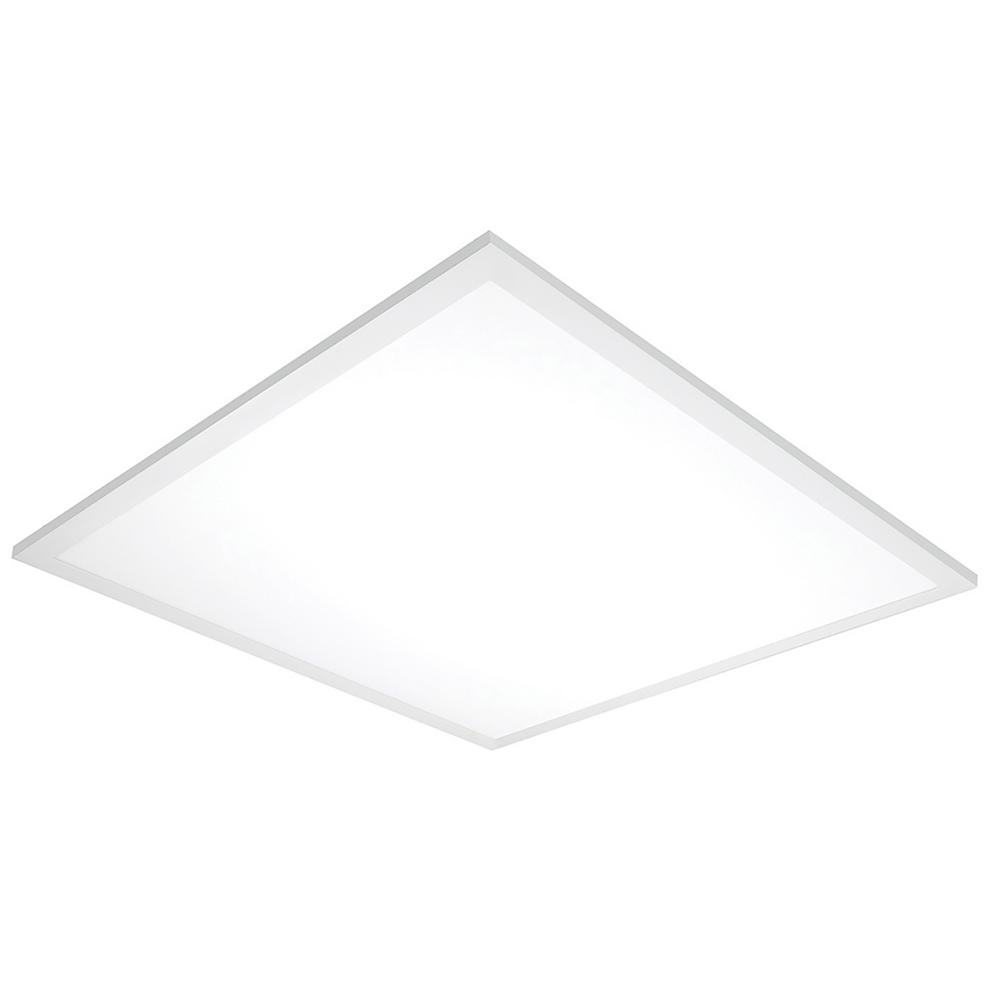 Commercial Electric 2 ft. x 2 ft. 47-Watt White Integrated LED Edge-Lit ...