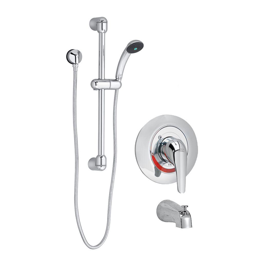 American Standard Commercial 36 in. Shower System with Hand Shower and Diverter Tub Spout in
