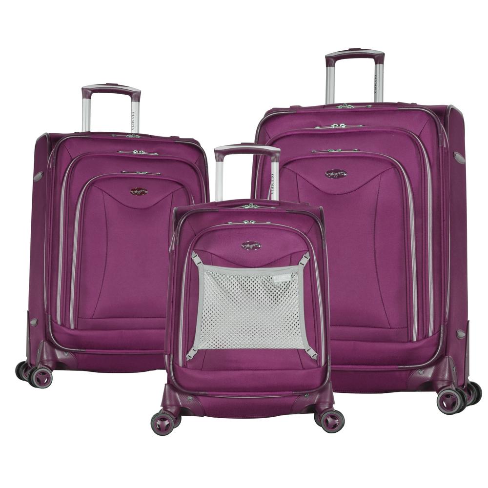 Olympia USA Luxe II Purple 3-Piece Expandable Spinner Set was $548.0 now $164.4 (70.0% off)