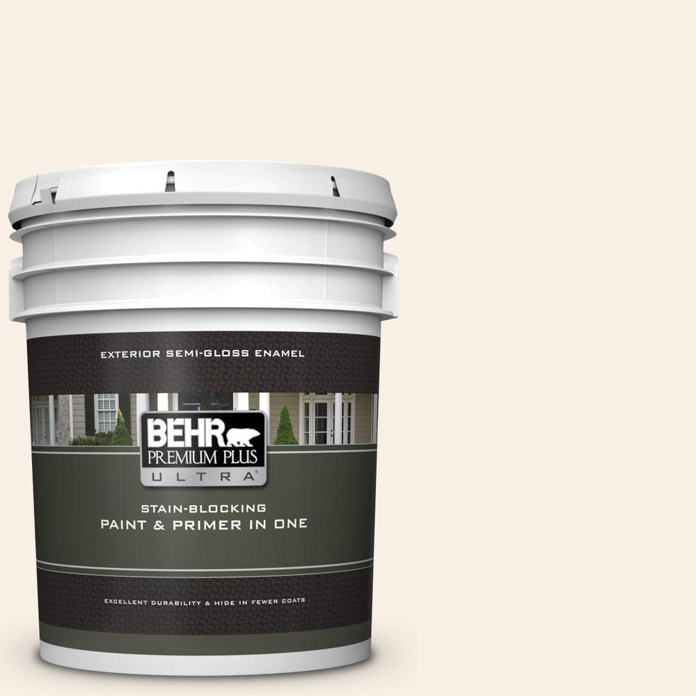 BEHR Premium Plus Ultra 5 gal. ORW14 White Veil Semi