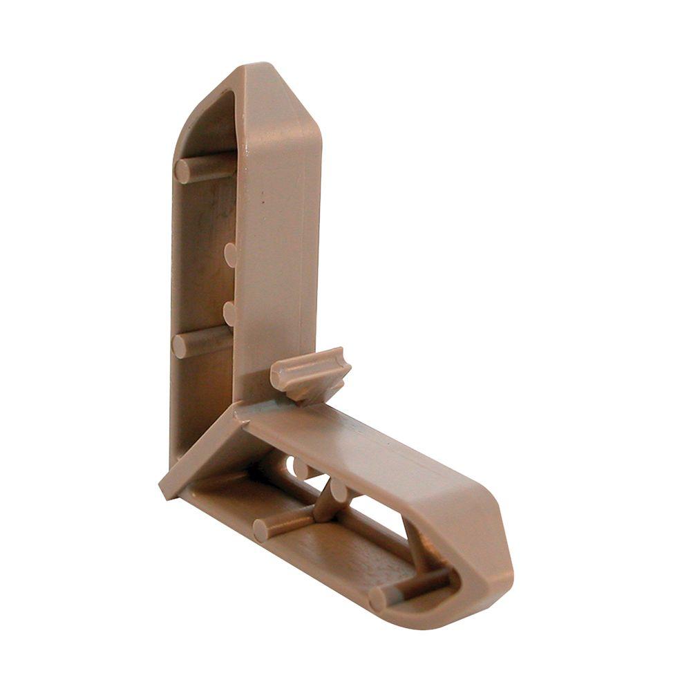 PrimeLine 5/16 in. x 3/4 in. Bronze Plastic Screen Frame CornerPL