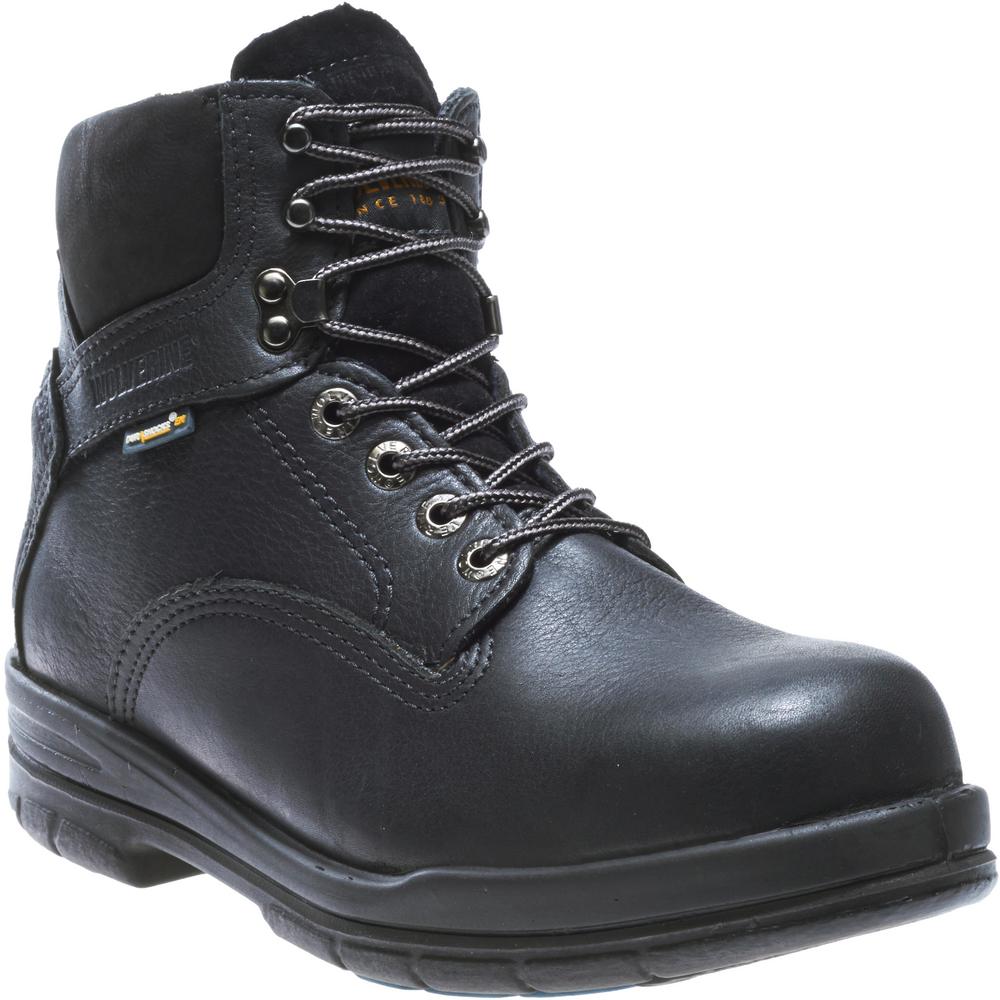 wolverine boots black steel toe