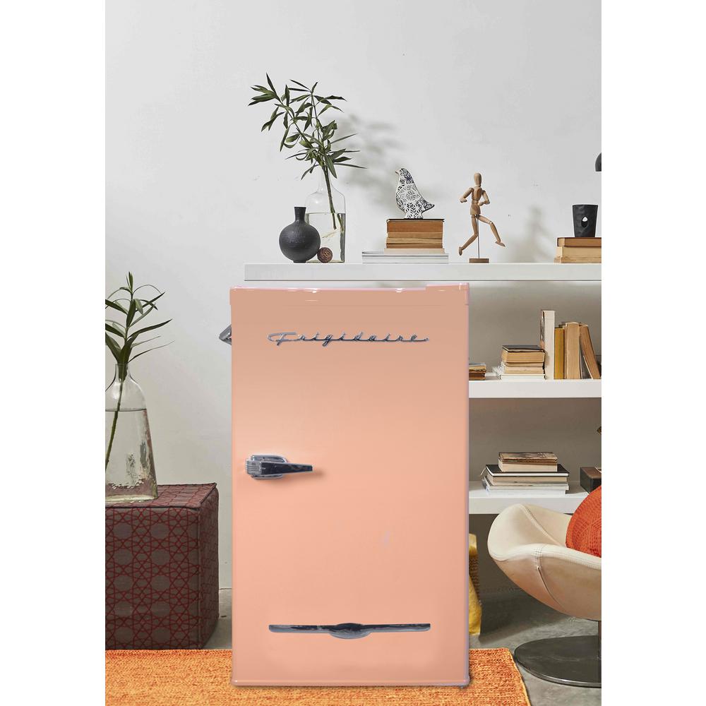 Frigidaire Cu Ft Retro Mini Fridge In Coral Pink Efr Coralcom