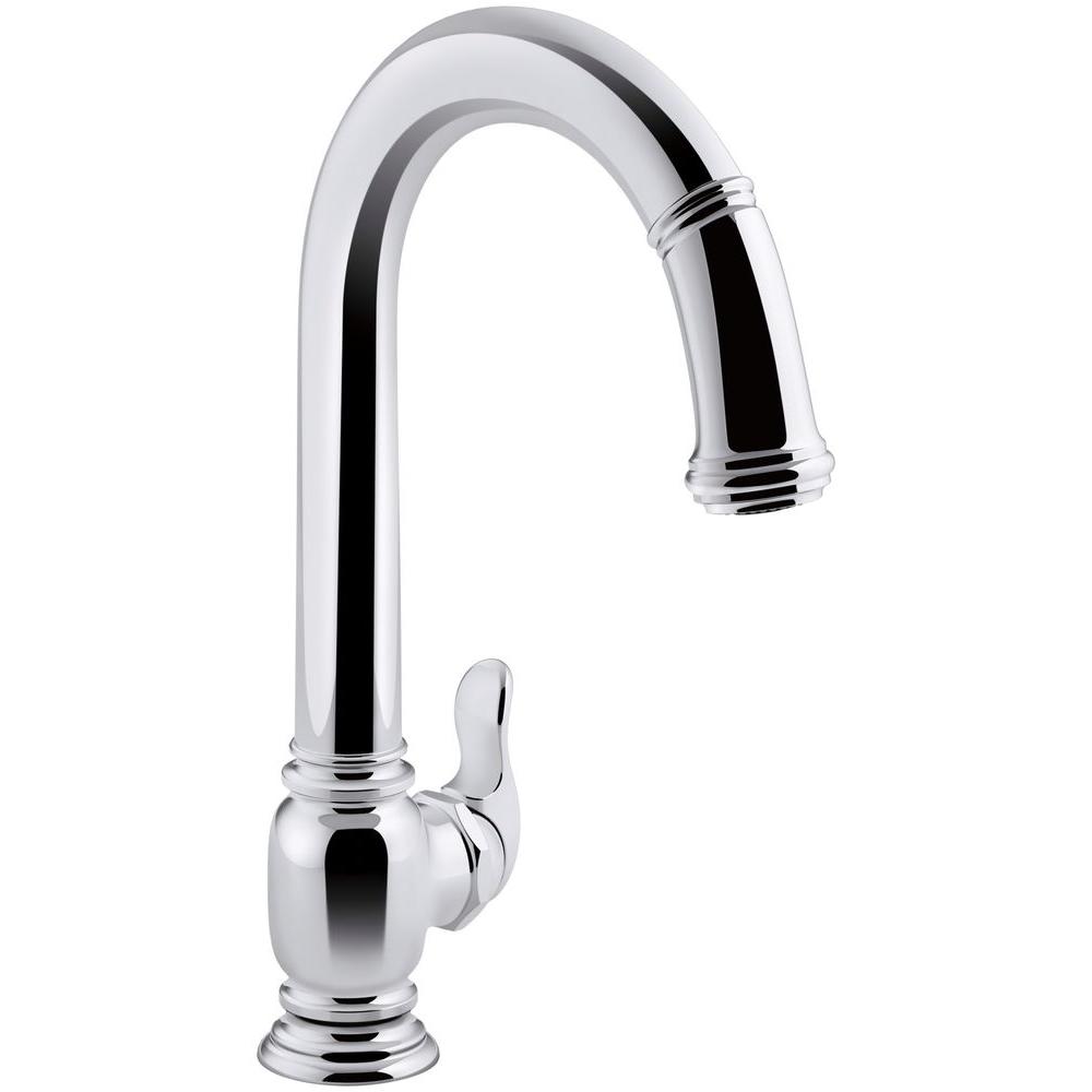 KOHLER Sensate AC-Powered Touchless Kitchen Faucet in Polished Chrome